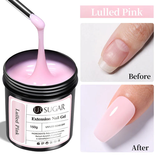 UR SUGAR 150g Rubber Base Gel Nail Polish Sparking Aurora Glitter