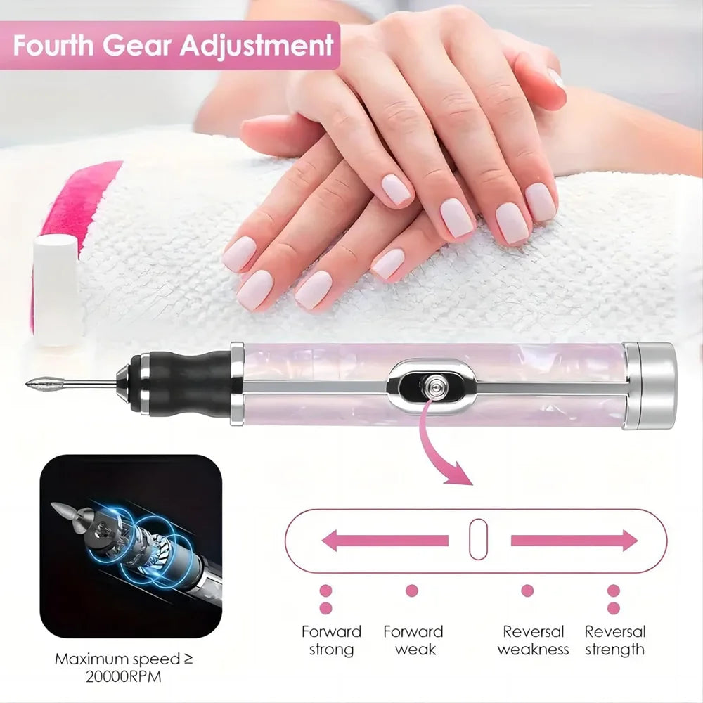 Cordless Nail Drill Machine Manicure Drill Polisher Cuticle Nail Drill