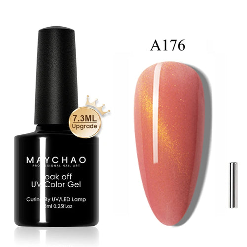 MAYCHAO 12ML Cat Eye Gel Nail Polish With Magnet Soak off UV