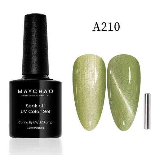 MAYCHAO 12ML Cat Eye Gel Nail Polish With Magnet Soak off UV