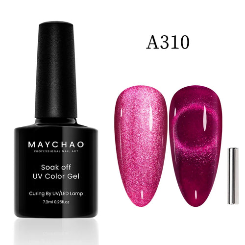 MAYCHAO 12ML Cat Eye Gel Nail Polish With Magnet Soak off UV