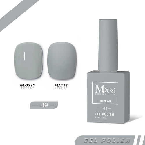 Mxsi 15ml Gel Nail Polish Neon Brown Royal Blue Red Green Pastal Nude