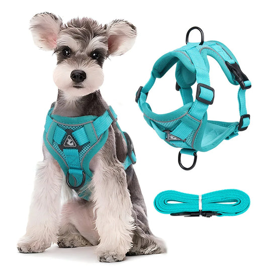 Dog Harness Leash Set Adjustable Pet Chest Strap For Small Medium Dogs