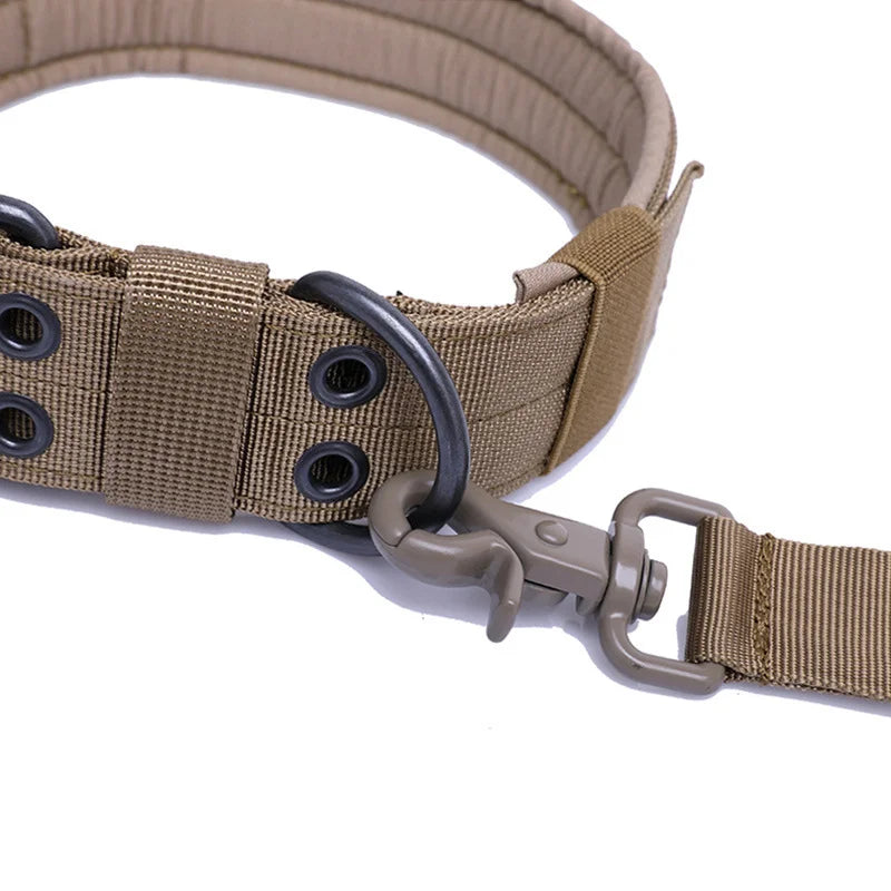 Durable Tactical Dog Collar Adjustable Pet Collar Medium Large Dog