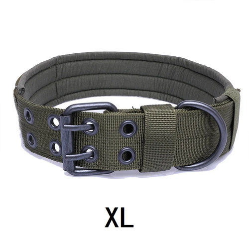 Durable Tactical Dog Collar Adjustable Pet Collar Medium Large Dog