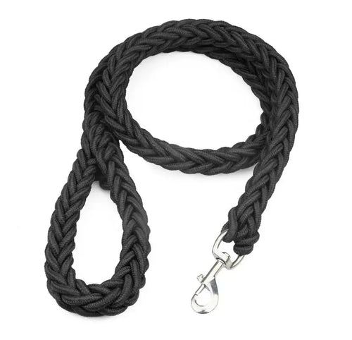 Large Dog Leash Nylon Braided Traction Rope Pet Walking Thick Hand