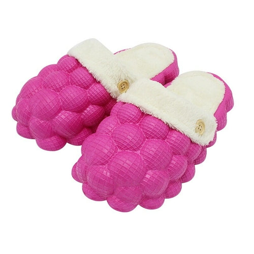 Non-slip Warm Cotton Bubble Slides for Home