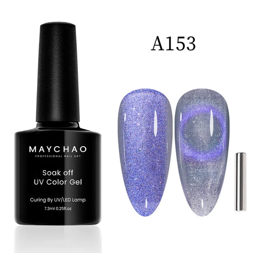 MAYCHAO 12ML Cat Eye Gel Nail Polish With Magnet Soak off UV