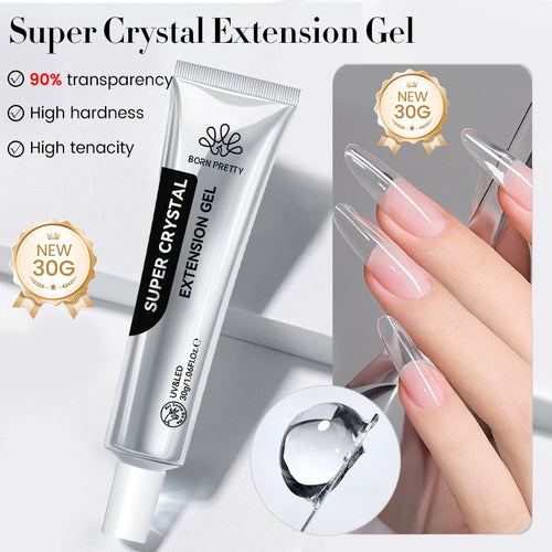 BORN PRETTY 15ml Clear Non Stick Hand Extension Gel Nail Polish for 3D