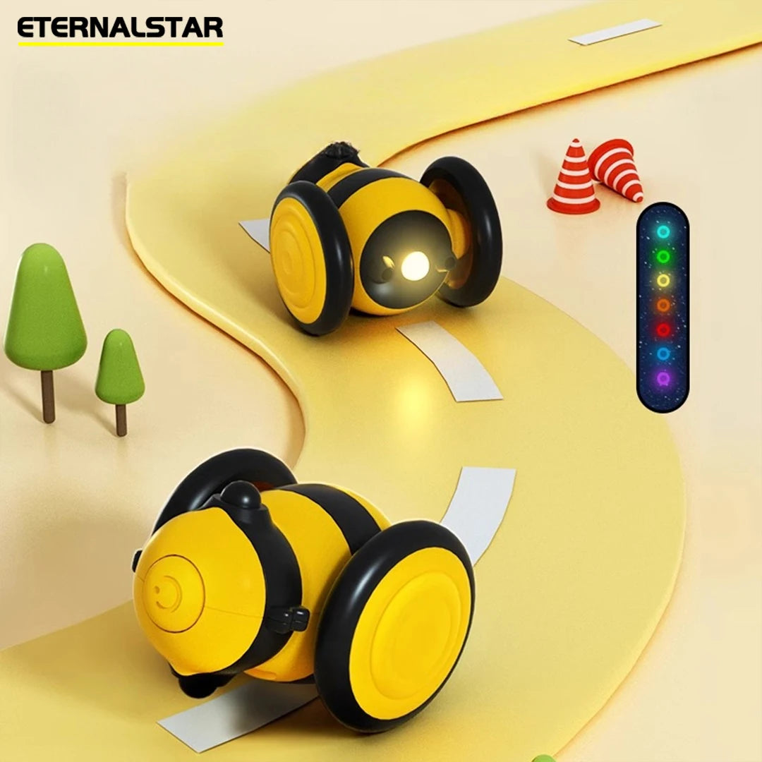 Cat toy car Tease cat Self-hearing boredom toy Bee sports car Pet toys