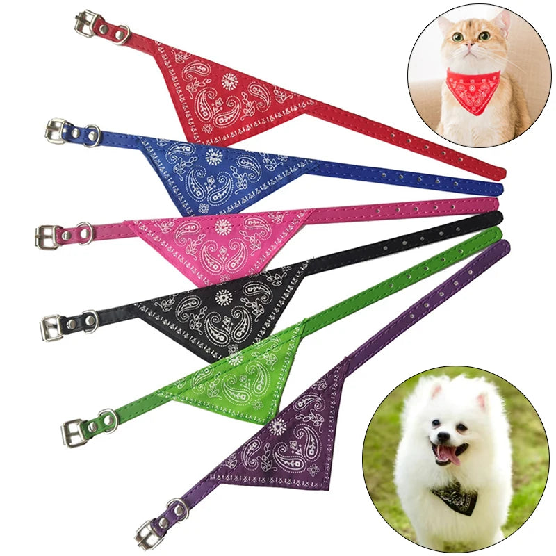 Cheaper Cat Dog Collar Triangle Scarf for Small Medium Dogs Ethnic