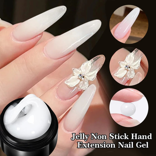 BORN PRETTY 15ml Clear Non Stick Hand Extension Gel Nail Polish for 3D