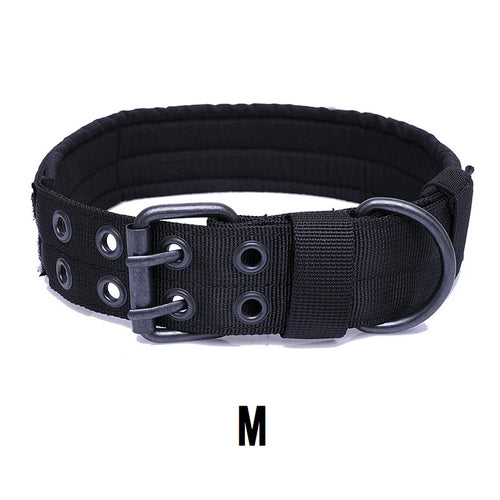 Durable Tactical Dog Collar Adjustable Pet Collar Medium Large Dog