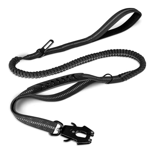 Reflective Shock Absorbing Pet Leashes with Car Seatbelt for Large