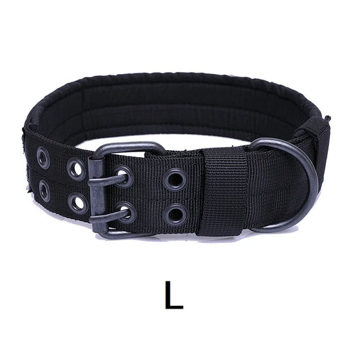 Durable Tactical Dog Collar Adjustable Pet Collar Medium Large Dog