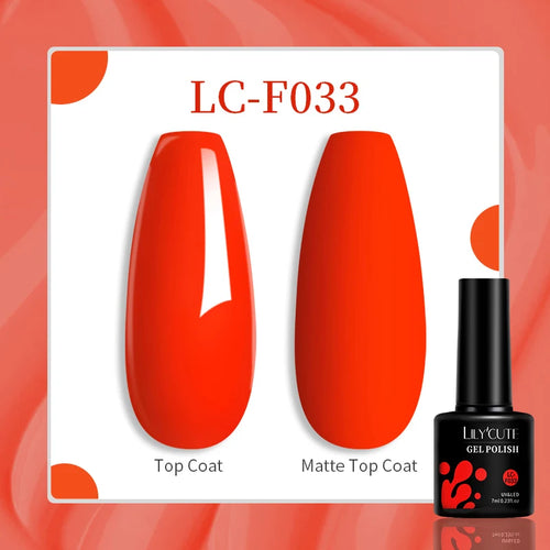 LILYCUTE 129 Colors 7ML Nail Gel Polish Nail Supplies Vernis Semi