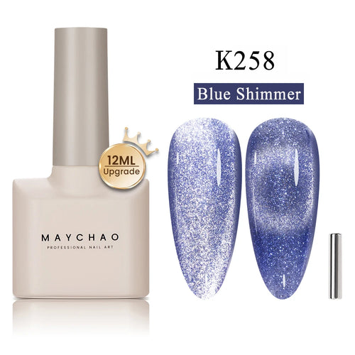 MAYCHAO 12ML Cat Eye Gel Nail Polish With Magnet Soak off UV