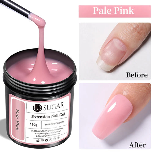 UR SUGAR 150g Rubber Base Gel Nail Polish Sparking Aurora Glitter