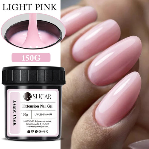 UR SUGAR 150g Jelly Gel Nail Extension Gel Milky White Nude Pink Fast