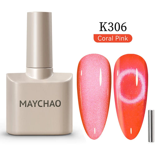 MAYCHAO 12ML Cat Eye Gel Nail Polish With Magnet Soak off UV