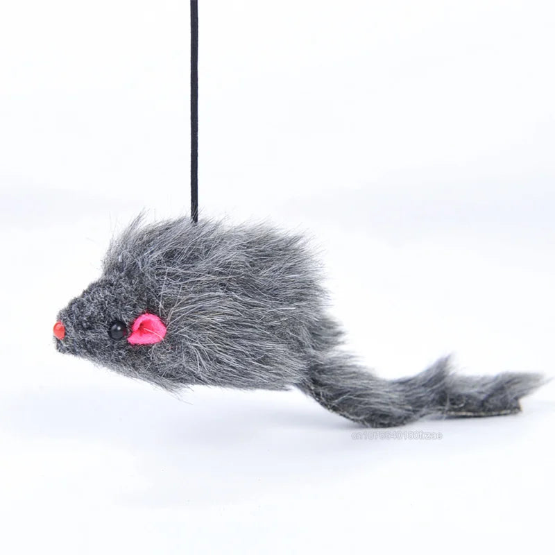 Interactive Cat Toy Hanging Clip Door Plush Mouse Self-hi Hanging Door