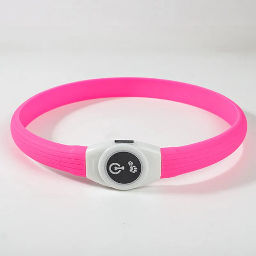 New Led Luminous Dog Collar PVC Waterproof , For Large Medium Small