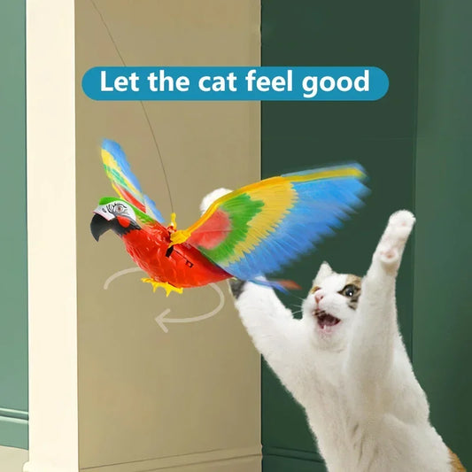 Simulation Bird Interactive Cat Toys Electric Hanging Eagle Flying