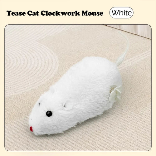 Cat Toys Clockwork Simulation Mouse No Batteries Durable Indoor Cat