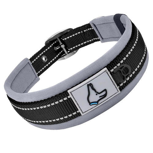 Padded Dog Collars for small Medium large Dogs Reflective Wide Pet