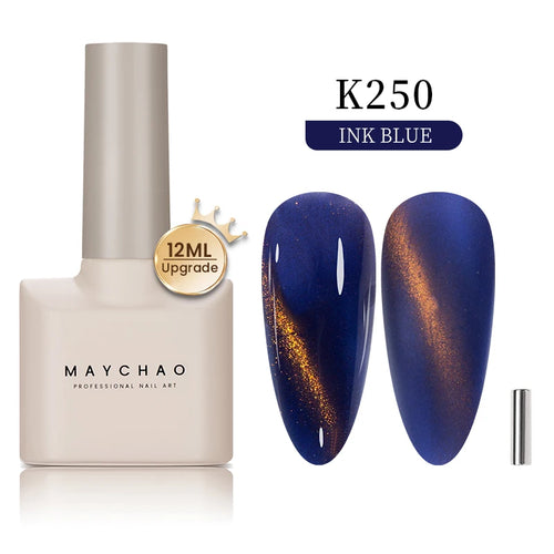 MAYCHAO 12ML Cat Eye Gel Nail Polish With Magnet Soak off UV