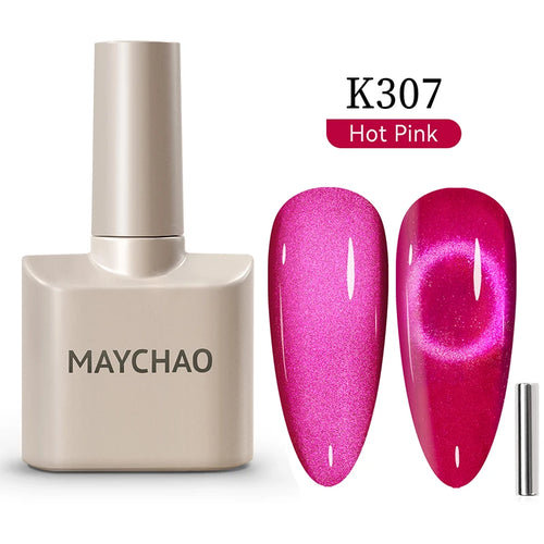 MAYCHAO 12ML Cat Eye Gel Nail Polish With Magnet Soak off UV