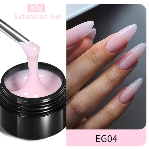 BORN PRETTY 30ml Milky White Hard Gel Jelly Nail Extension Gel Nail