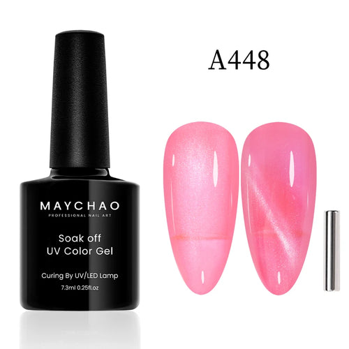 MAYCHAO 12ML Cat Eye Gel Nail Polish With Magnet Soak off UV