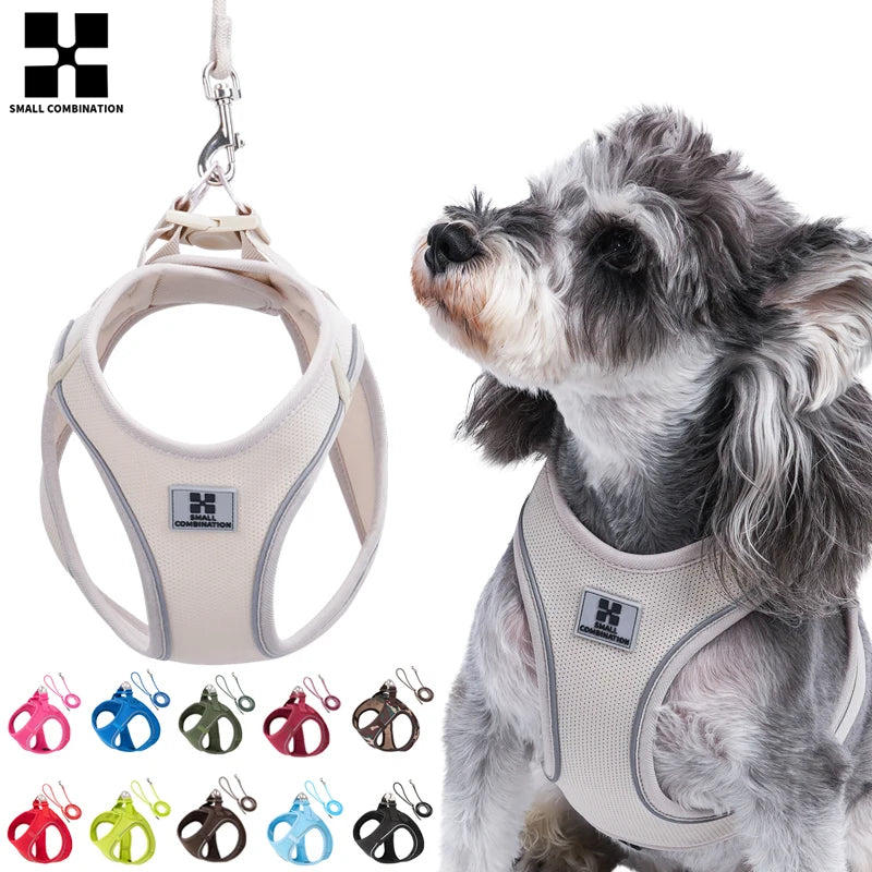 Dog Harness Leash Set for small medium dog Adjustable Reflective Puppy