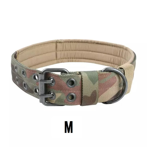 Durable Tactical Dog Collar Adjustable Pet Collar Medium Large Dog