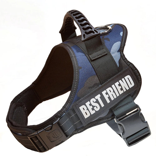 Personalised No Pull Dog Harness with Custom Name and Phone Number