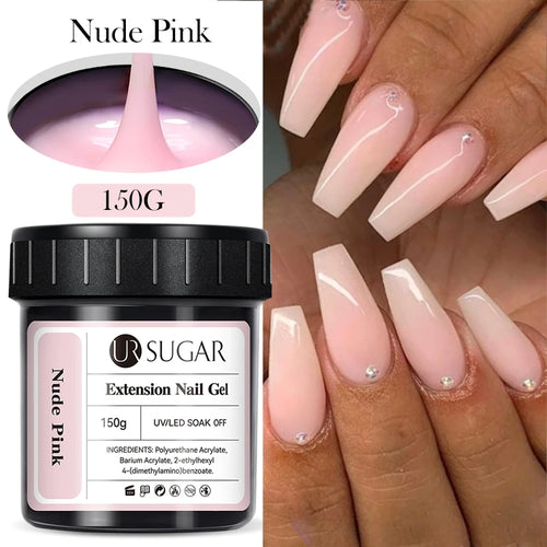 UR SUGAR 150g Building Nail Gel 18 Colors Nail Extension Gel Kit Nude