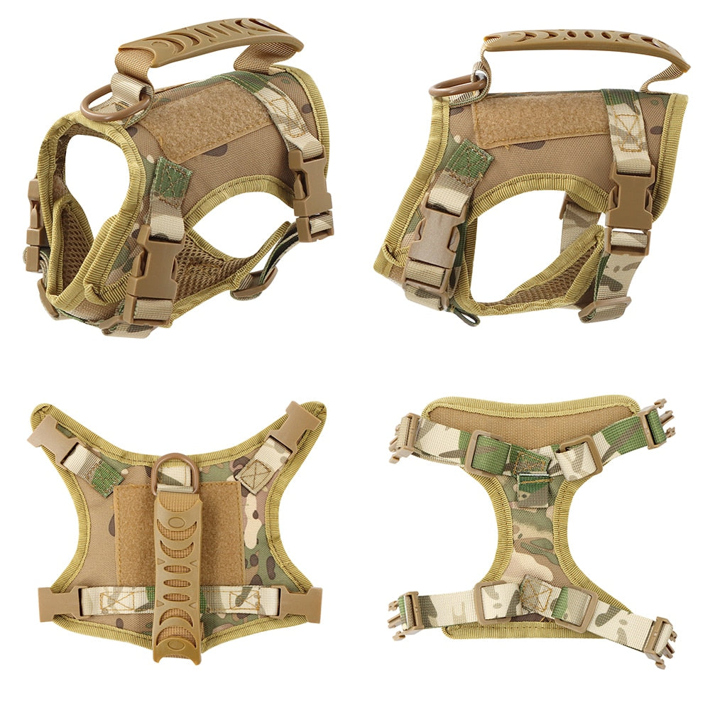 Tactical Cat Harness For Small Dog Adjustable Kitten K9 Vest With