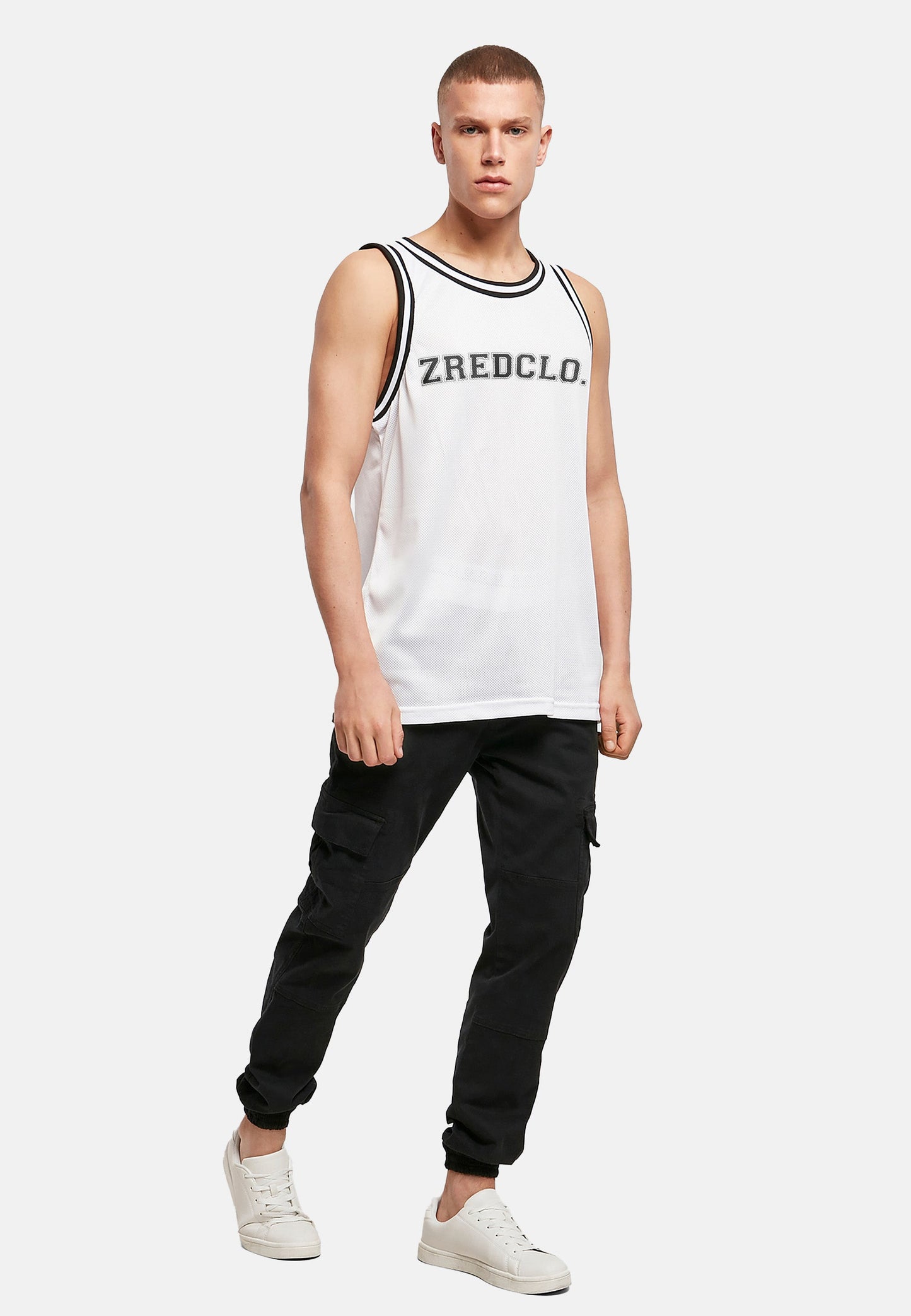 Mesh Tanktop - white - Herren