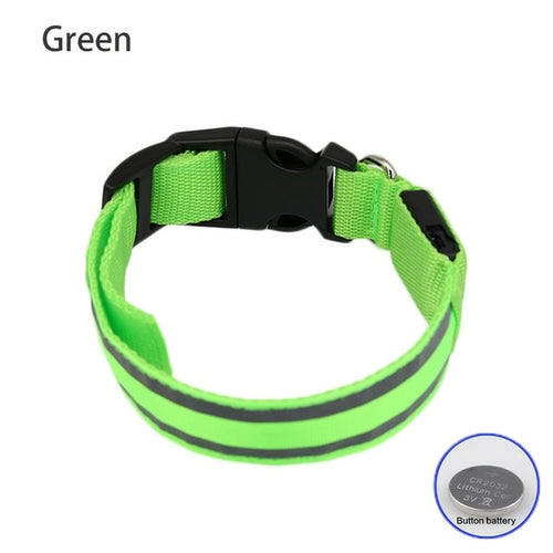 Usb Rechargeable Dog Collar Light Luminous Flashing Glowing Bright