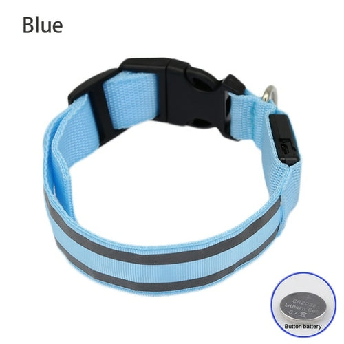 Usb Rechargeable Dog Collar Light Luminous Flashing Glowing Bright