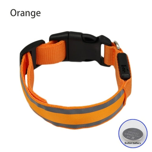 Usb Rechargeable Dog Collar Light Luminous Flashing Glowing Bright