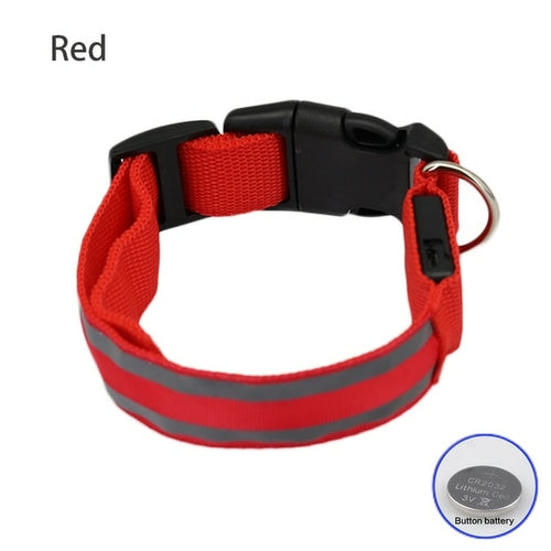 Usb Rechargeable Dog Collar Light Luminous Flashing Glowing Bright