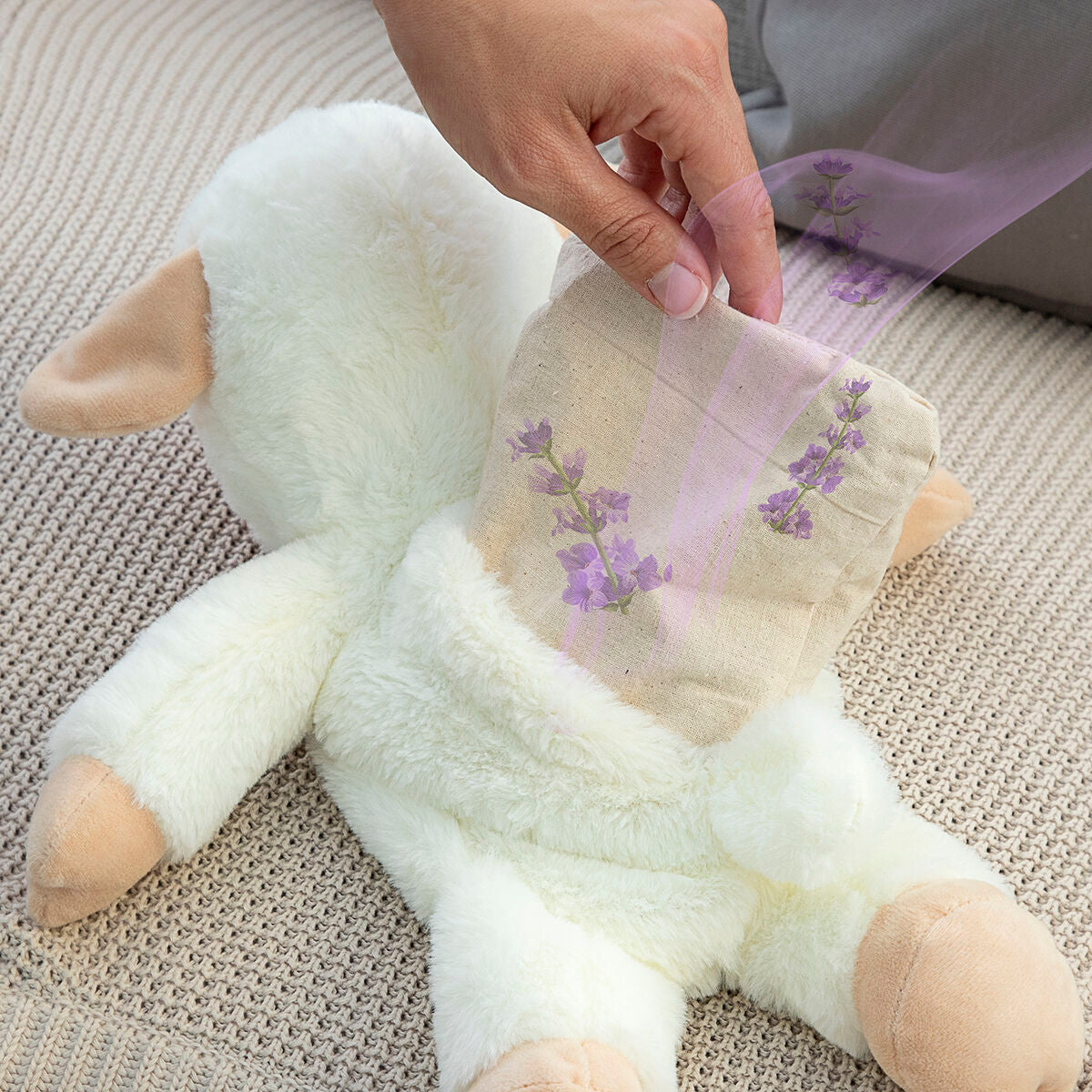 Sheep Soft Toy with Warming and Cooling Effect Wooly InnovaGoods