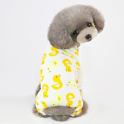 Warm Dogs Pajamas For Small Pet Dog Cat Clothes