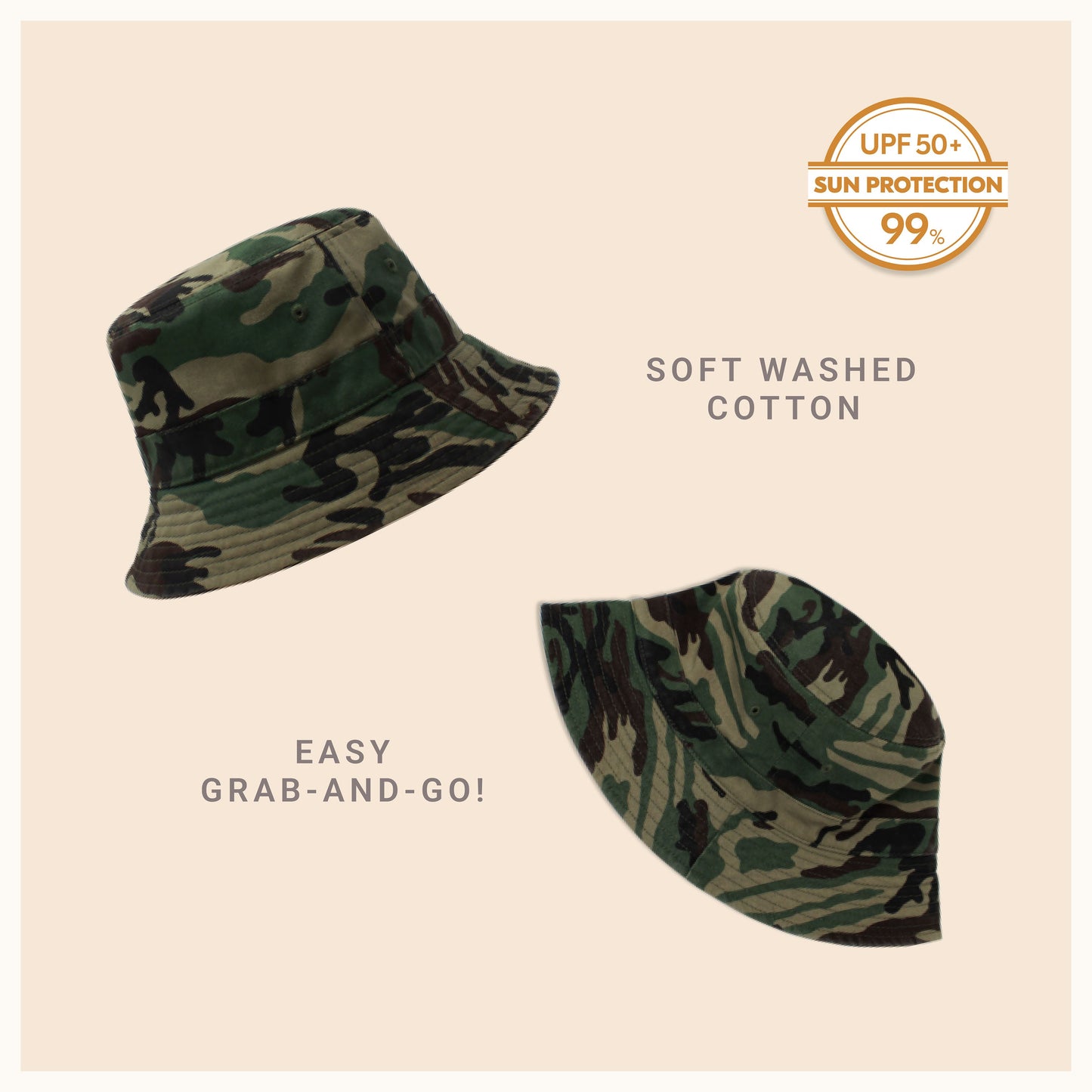 Classic Washed Cotton Bucket Hat