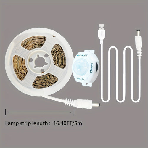 Flexible Motion Sensor LED Strip for Home Lighting