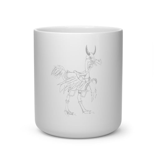 Squawkers the Ostrich Mount Heart Shape Mug