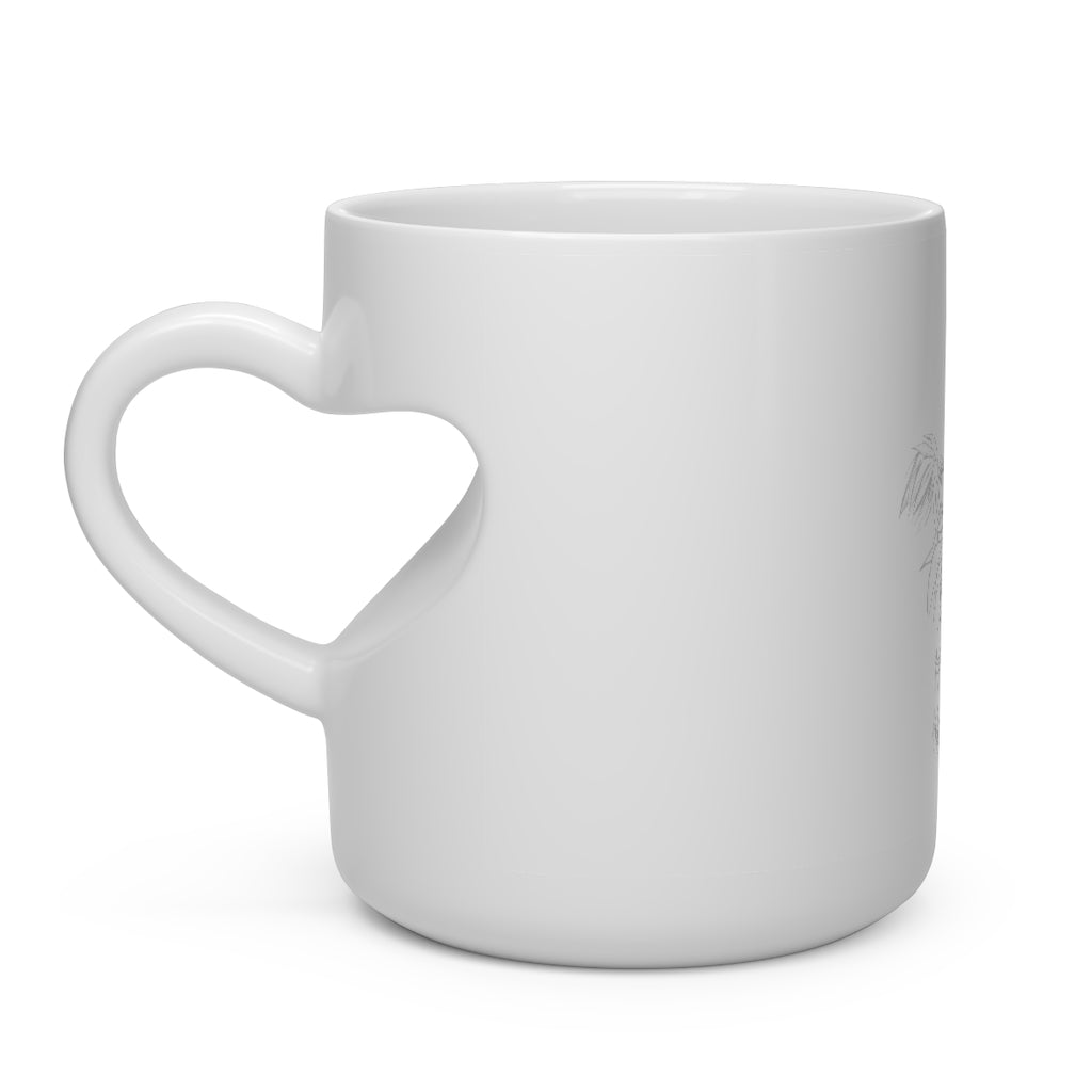 Squawkers the Ostrich Mount Heart Shape Mug