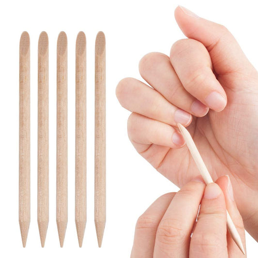 Dukal Manicure Sticks 4.5". Pack of 144 Cuticle Pushers for Manicure